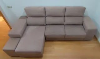 Chaiselongue 3 plazas beige