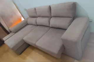 Chaiselongue 3 plazas beige