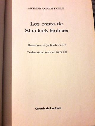 Los casos de Sherlock Holmes, 3 novelas