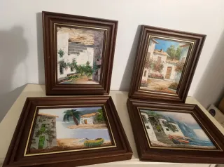 Lote 4 quadri decorativi