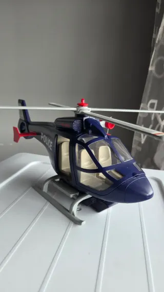 Pack Playmobil: Coche y Helicóptero Policía