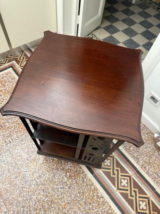 Libreria girevole inglese restaurata