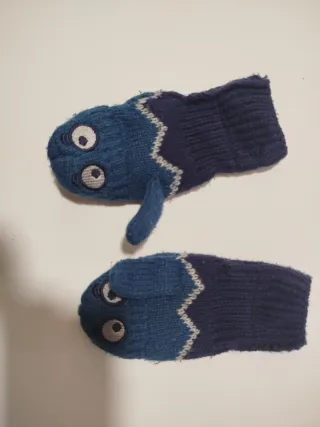 Guanti per bambini con design occhi