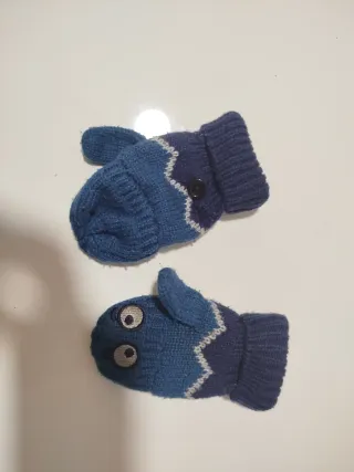 Guanti per bambini con design occhi