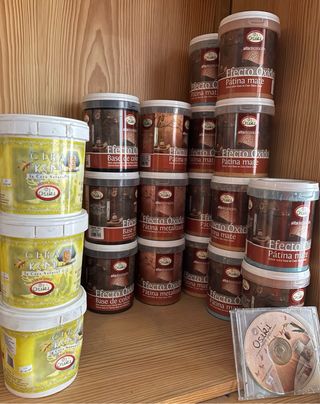 Lote Pinturas Efecto Óxido Osaka