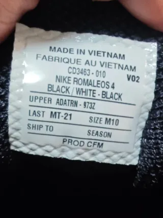 Nike Romaleos 4 Talla 44 Negro