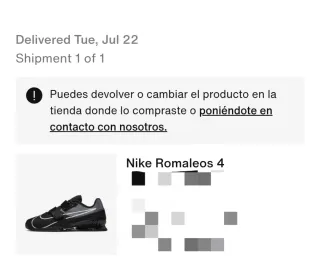 Nike Romaleos 4 Talla 44 Negro