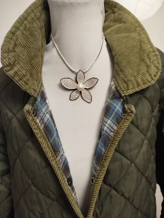 Chaqueta acolchada verde