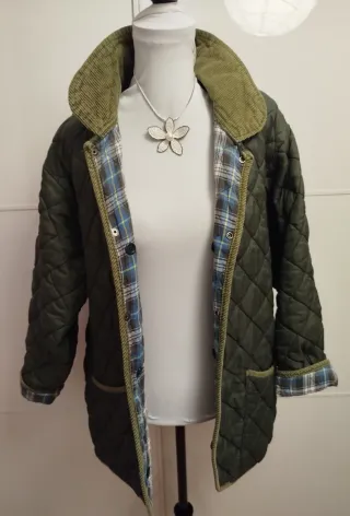 Chaqueta acolchada verde