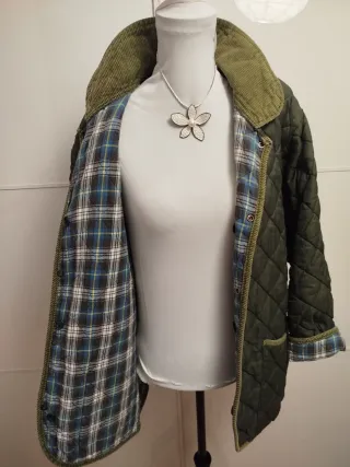 Chaqueta acolchada verde