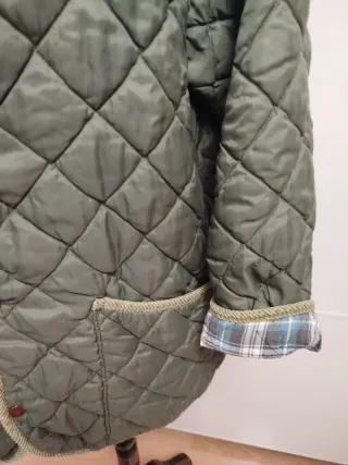 Chaqueta acolchada verde