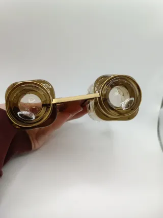 Portacandele in vetro e metallo