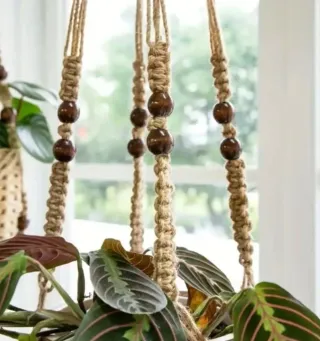 3 Appendini Macramé per Vasi