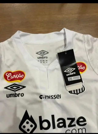 Conjunto Niño Fútbol Santos Umbro Blanco