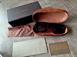 Gafas Tom Ford Fausto Negro y Dorado