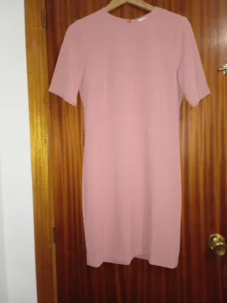 Vestido Zara Talla 42 Rosa