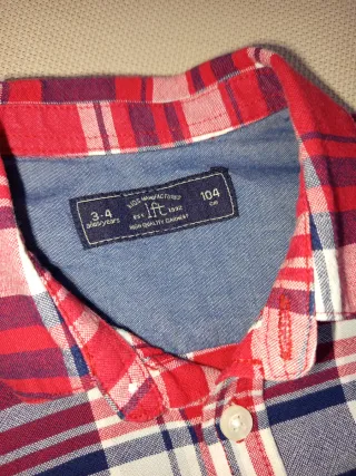 Lote 3 Camisas Niño Cuadros