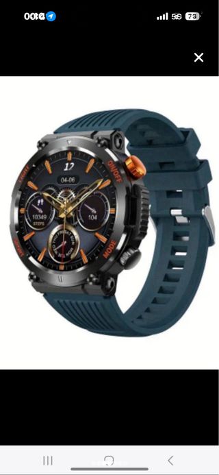 Smartwatch azul y rojo