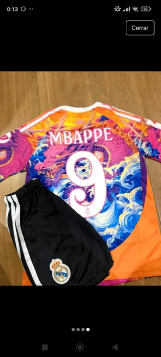 Conjunto de fútbol Real Madrid niño