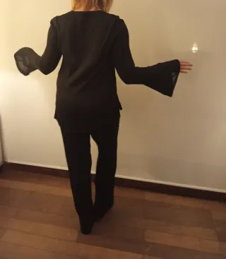 Conjunto fiesta negro con brillos