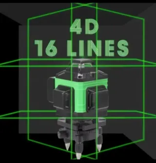 Nivel Láser 4D 16 Líneas Trípode Accesorios