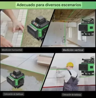 Nivel Láser 4D 16 Líneas Trípode Accesorios