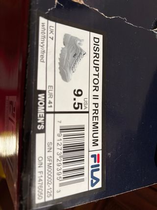 Zapatillas Fila Disruptor Blancas