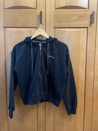 Sudadera Only Play Negra Cremallera Talla M