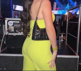 Mono amarillo strapless