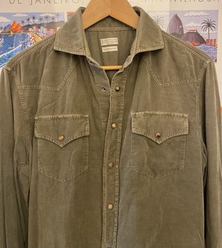 Camisa micropana hombre Brunello Cucinelli