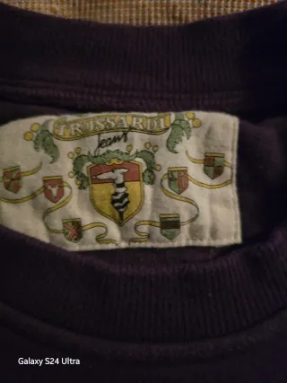 Felpa Trussardi Viola Ricamata