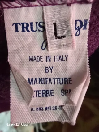 Felpa Trussardi Viola Ricamata