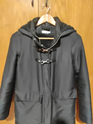Abrigo negro talla S