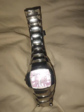 Reloj Lotus esfera rosa