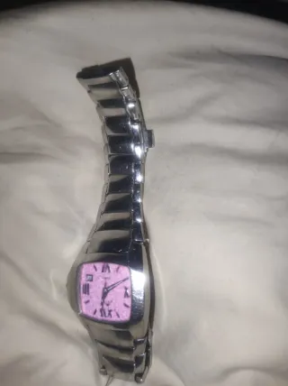 Reloj Lotus esfera rosa