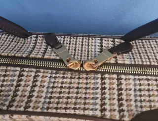 Borsa Miu Miu Beau Tartán Beige