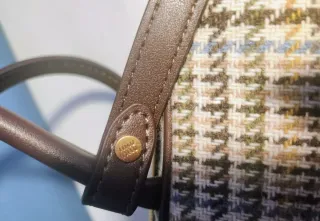 Borsa Miu Miu Beau Tartán Beige