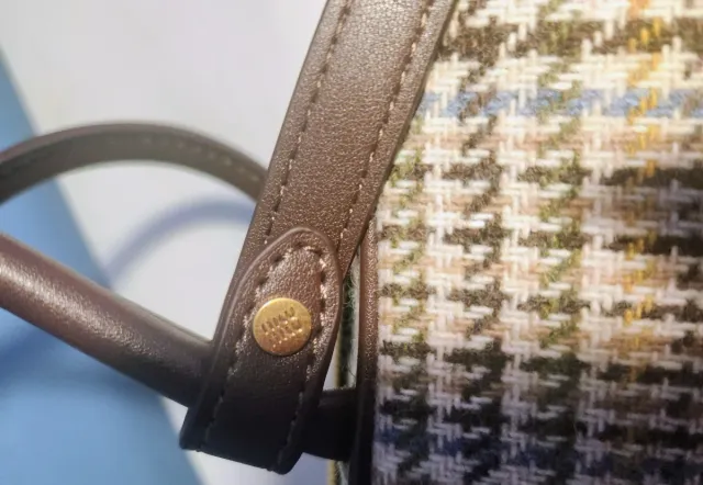 Borsa Miu Miu Beau Tartán Beige