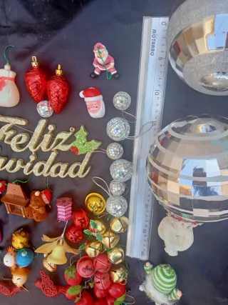 Set di decorazioni natalizie anni '80 vintage