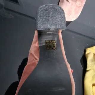 Botines rosas de terciopelo con tacón NUEVOS