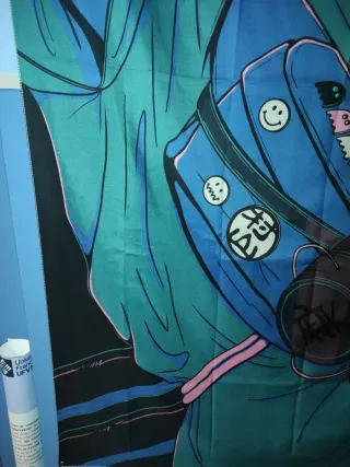 Póster de tela estilo anime cyberpunk