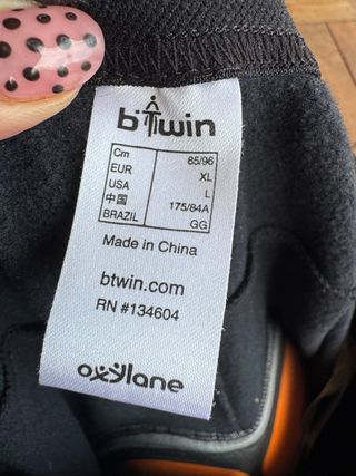 Pantalones de ciclismo negros talla xl