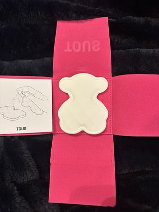 Tous Oso Blanco Estuche Rosa de terciopelo Rosa.