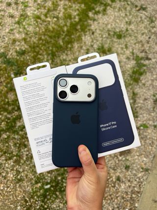 Funda iPhone 17 Pro Silicona Azul