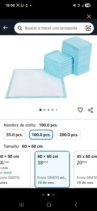 Empapadores para perros 100 uds.