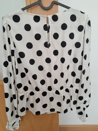 Camisa sfera lunares negra talla M