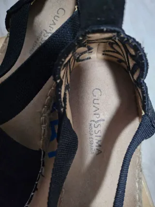 Zapatos de esparto Guadassima negros