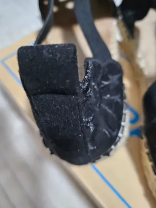 Zapatos de esparto Guadassima negros