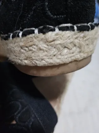 Zapatos de esparto Guadassima negros