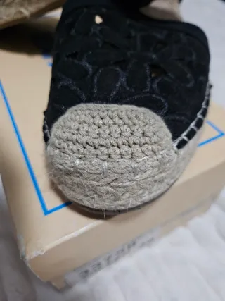 Zapatos de esparto Guadassima negros